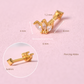 Piercing Abbie - Gold - 6x4mm