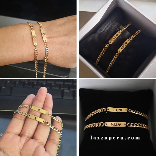 Pack - Pulseras Gia - Gold - Personalizadas