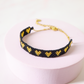 Pulsera Miyuki Corazones - Negro