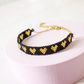 Pulsera Miyuki Corazones - Negro