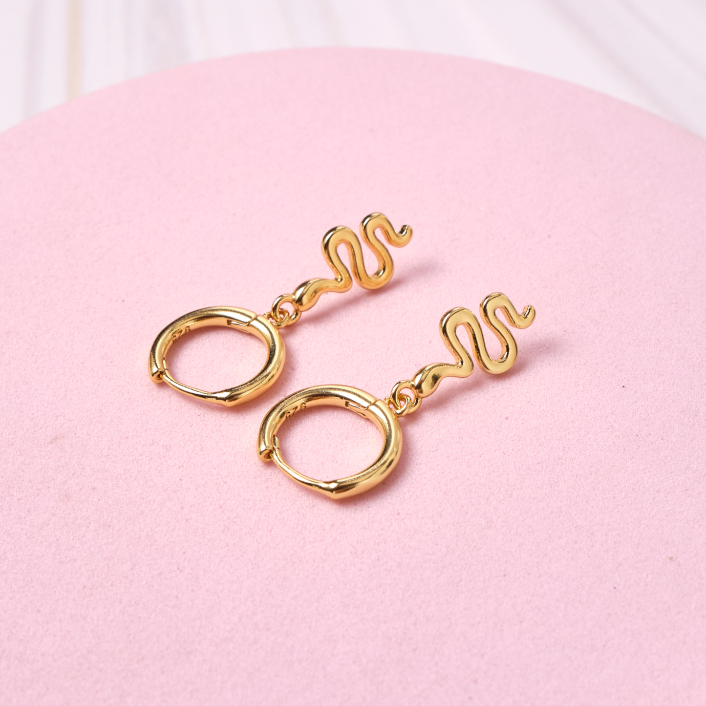 Pendientes Culebra - Gold - 9mm