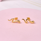 Aretes Culebra - Gold - 17x6mm