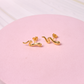 Aretes Culebra - Gold - 17x6mm