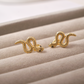 Aretes Víbora - Gold - 16x8mm