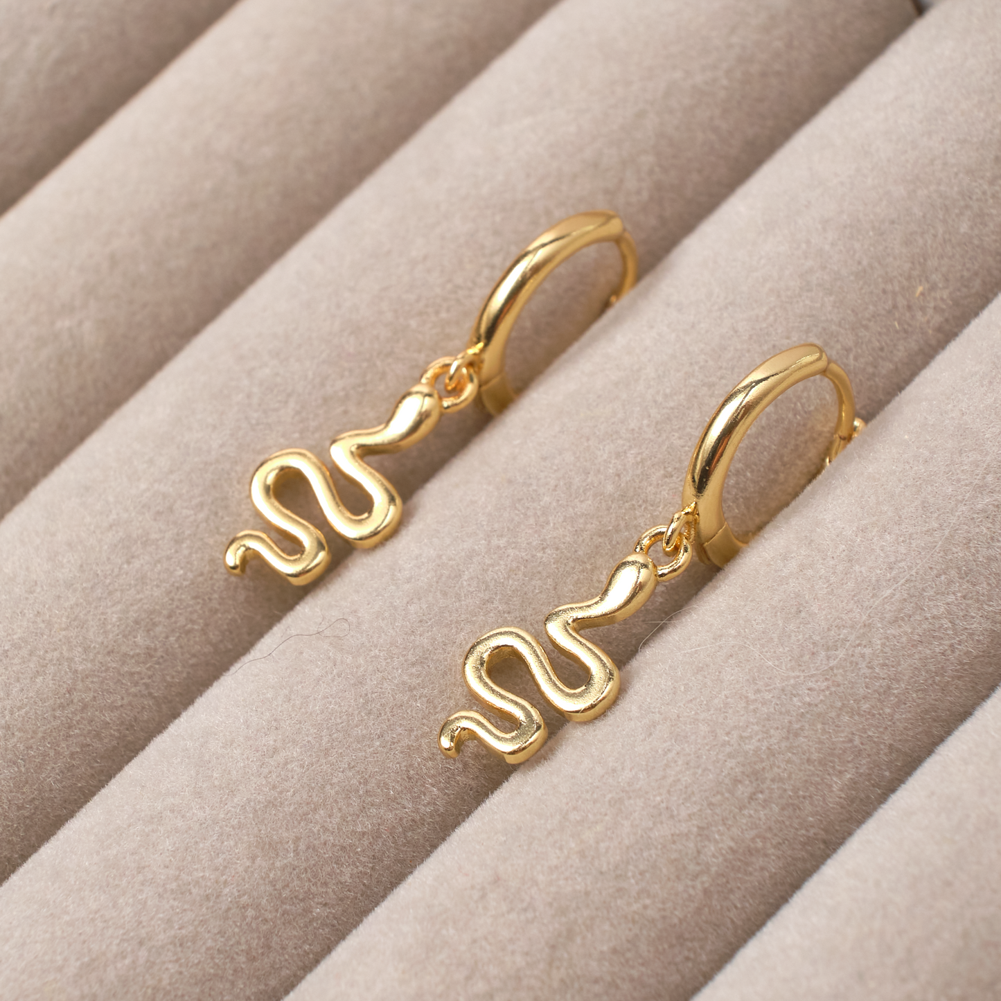 Pendientes Culebra - Gold - 9mm