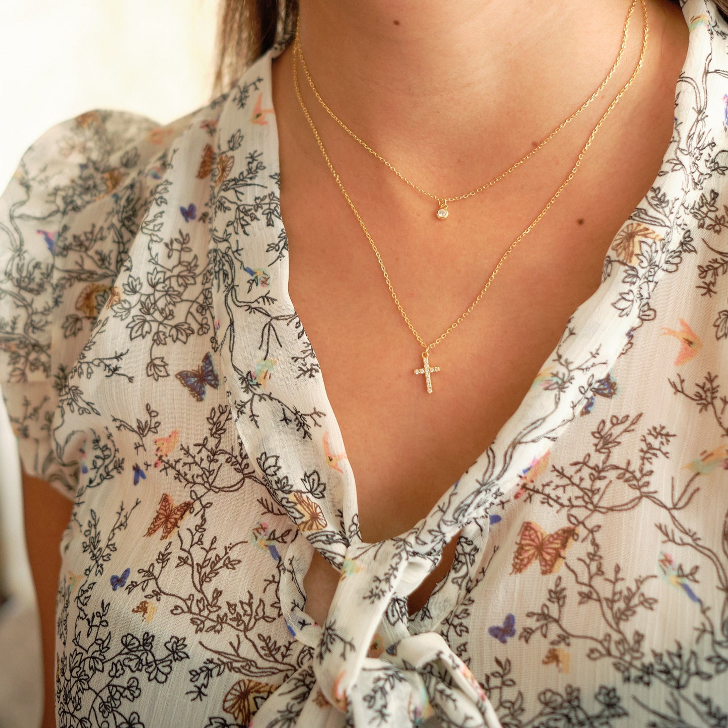 Collar Cross - Gold