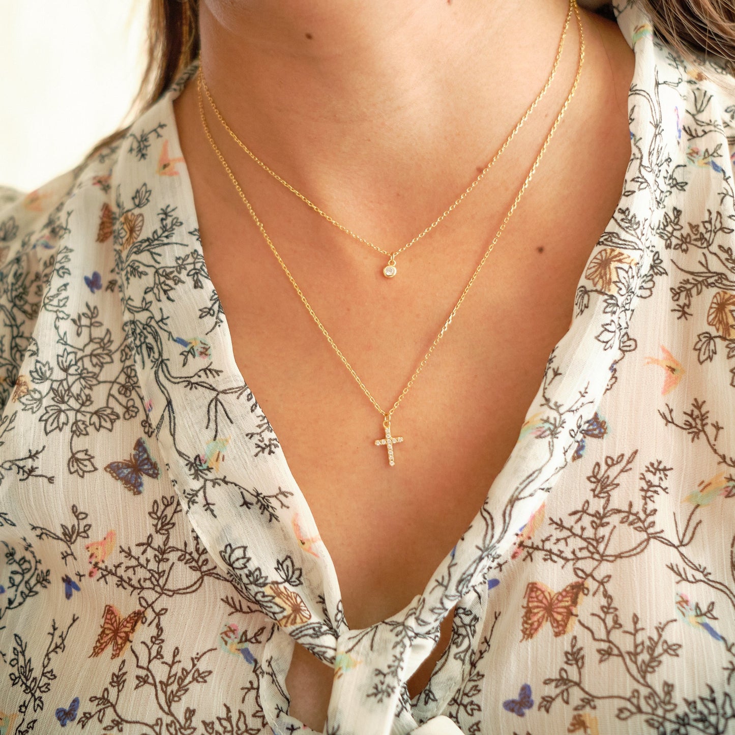 Collar Cross - Gold