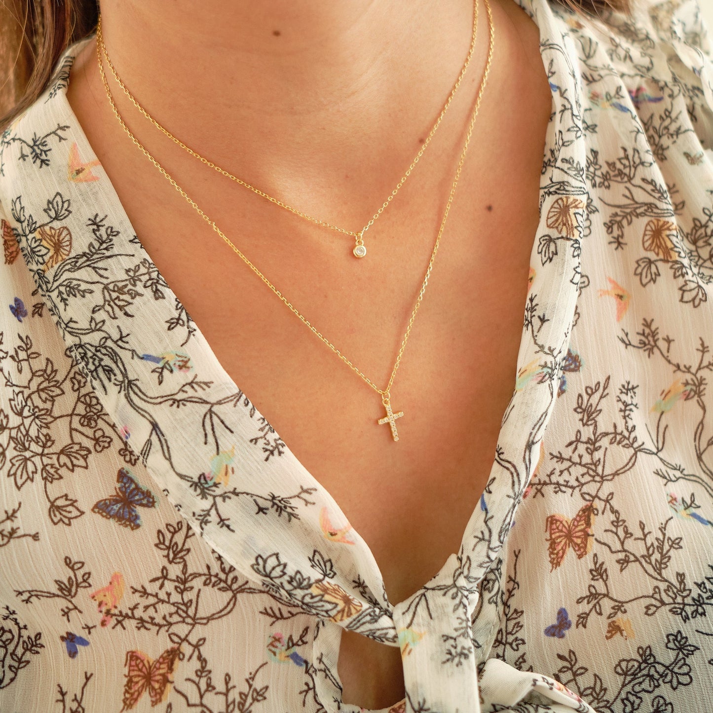 Collar Cross - Gold