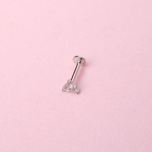 Piercing Casia - Cristal - Silver - 5 mm