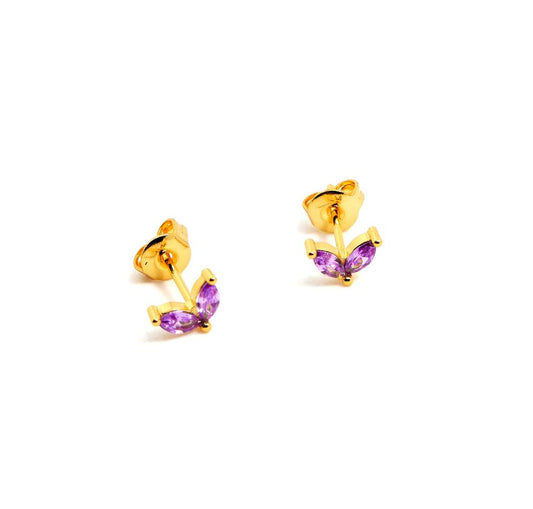 Aretes Rabbit Ears - Gold - 6X4 mm